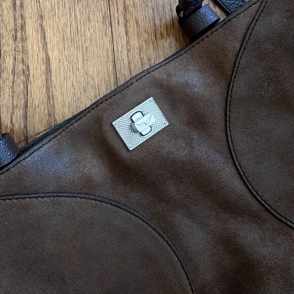 Zadig & Voltaire - curved-detail suede tote bag - Picture 5 of 7